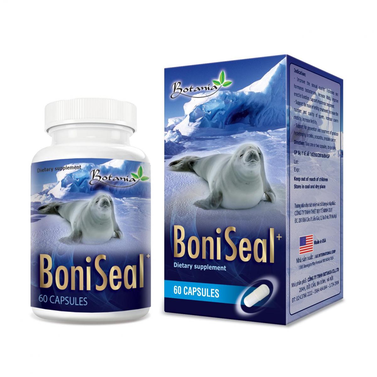 BoniSeal + - Sản phẩm có tác dụng toàn diện giúp  tăng cường sinh lý nam